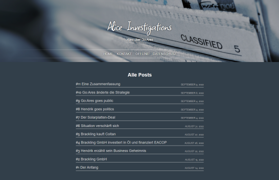 Alice Investigations Blog